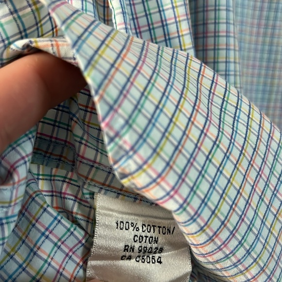 Men’s Bugatchi Classic Cotton Casual Long Sleeve Shirt M 16 1/2” - Picture 8 of 8